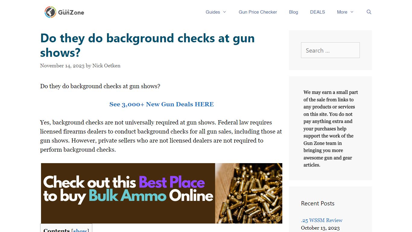 Do they do background checks at gun shows? | TheGunZone